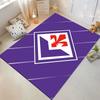 Purple Carpet with Red Emblem suitable as a non-slip mat for the living room or bedroom sofa