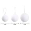 4/6/8cm White Foam Christmas Ball Snowballs for Xmas Tree Hanging Pendant Christmas Balls Ornaments New Year Party Home Decor
