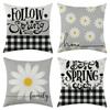 New Spring Series Linen Printed Pillowcase Car Sofa Lumbar Pillow Cushion