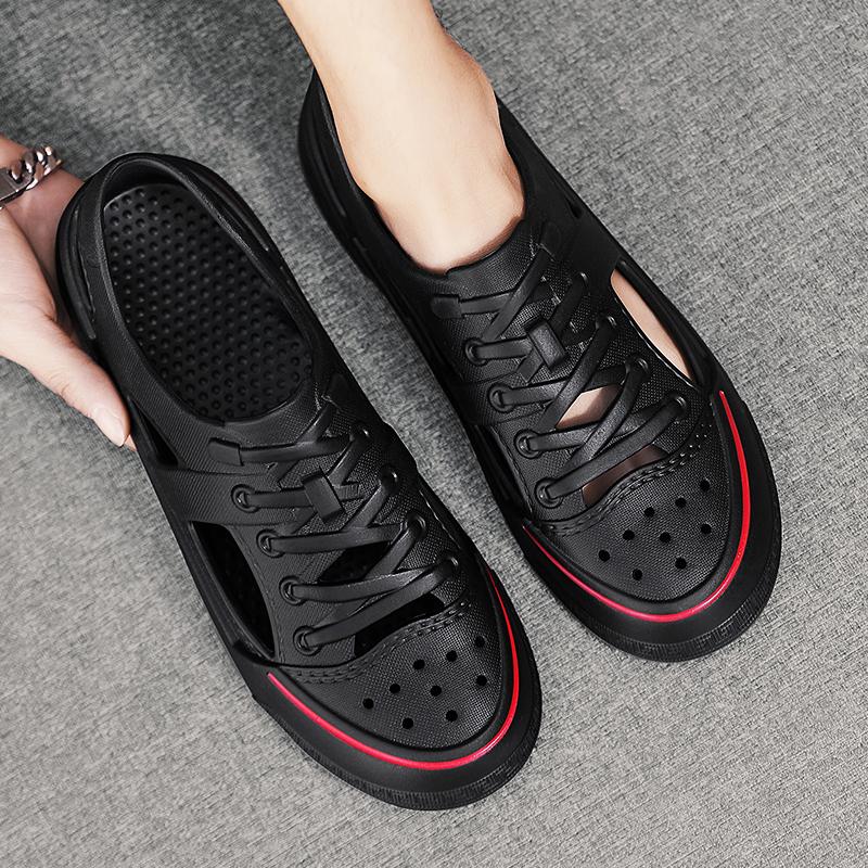 Unisex Sommer Sandalen Luxus Barfuß PVC Slipper Schuhe Für Männer Frauen Bequeme Strand Casual Trekking Outdoor Mode Sandalen