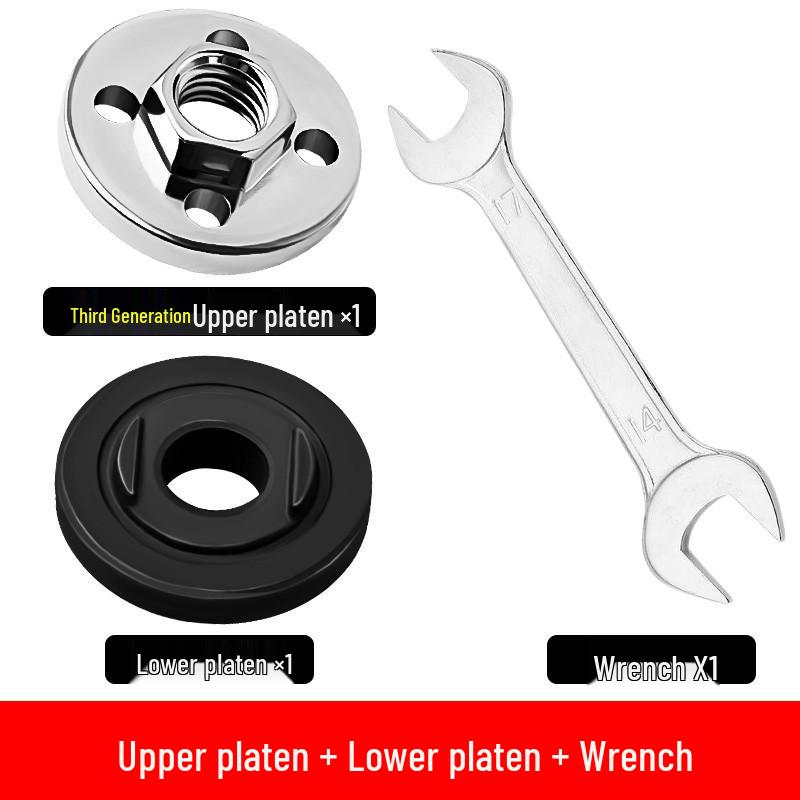 Universal Angle Grinder Accessory Kit: Pressure Plate, Nut, Screw, and Polishing Machine Cover