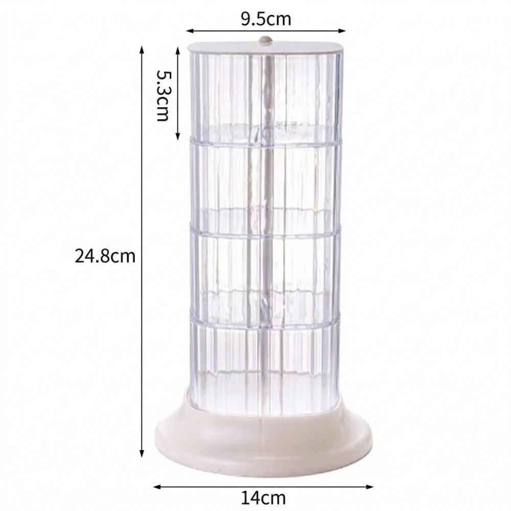 Space Saving Jewelry Organizer With Lid Rotating Jewelry Box Hair Accessories Organizer  Bedrooms
