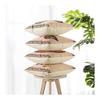 Otostar Cushion Cover Set of 4 Linen Material Stylish Cute Print Modern Design with Hidden Zipper for Interior Home Decoration Decorative Pillow