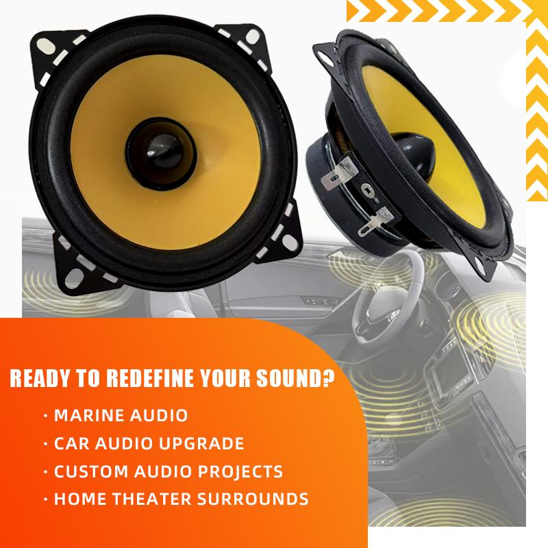 

2PCS 4/5/6 Inch Car Coaxial Speakers HiFi Car Door Subwoofer Universal Automotive Audio Music Full Range Truck Stereo Speaker 2pc 4 Inch