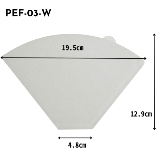 Hario Pegasus Coffee Paper Filters 03 W, 100 Filters, Made in Japan, 4-7 Cups, White, PEF-03-100W x 5 Packs