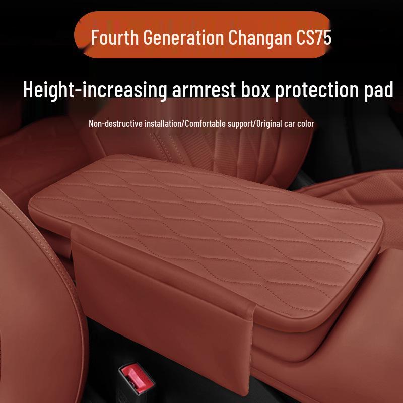 Changan CS75 Gen 4 Armrest Box Heightening Pad & Protective Cover with Storage Bag
