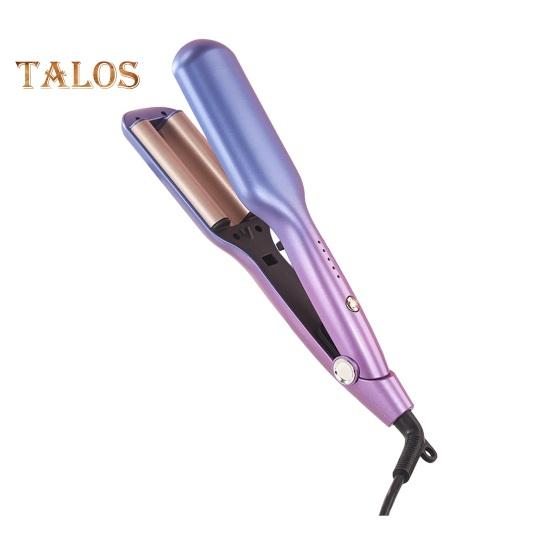 

25/32 мм щипцы для завивки в форме яичного рулета с 5 регулируемыми температурами, бигуди для французских волн, быстрый нагрев, электрические щипцы для завивки волос, женские волнистые щипцы для завивки волос 32mm US Plug фиолетовый