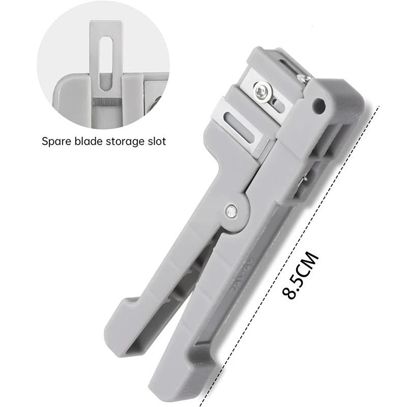 Fiber Optic Stripper Fiber Optic Jacket Stripper Coaxial Cable Stripping Cutter Tool Cable Slitter Wire Stripper Hand Tools