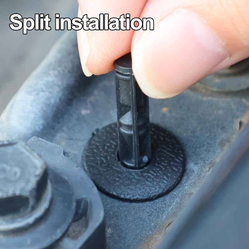 50 Stück Auto 8mm/6mm Loch Kunststoffnieten Befestigungselement Druckclip Schwarz Auto Fahrzeug Türverkleidung Panel Halterung Befestigungsclip Autozubehör