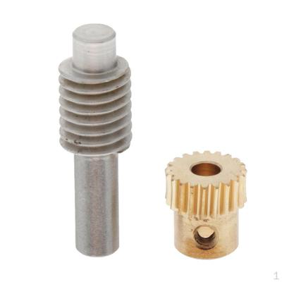 0.5 Module 2 Brass Worm Wheel + 32 Mm Shaft Set
