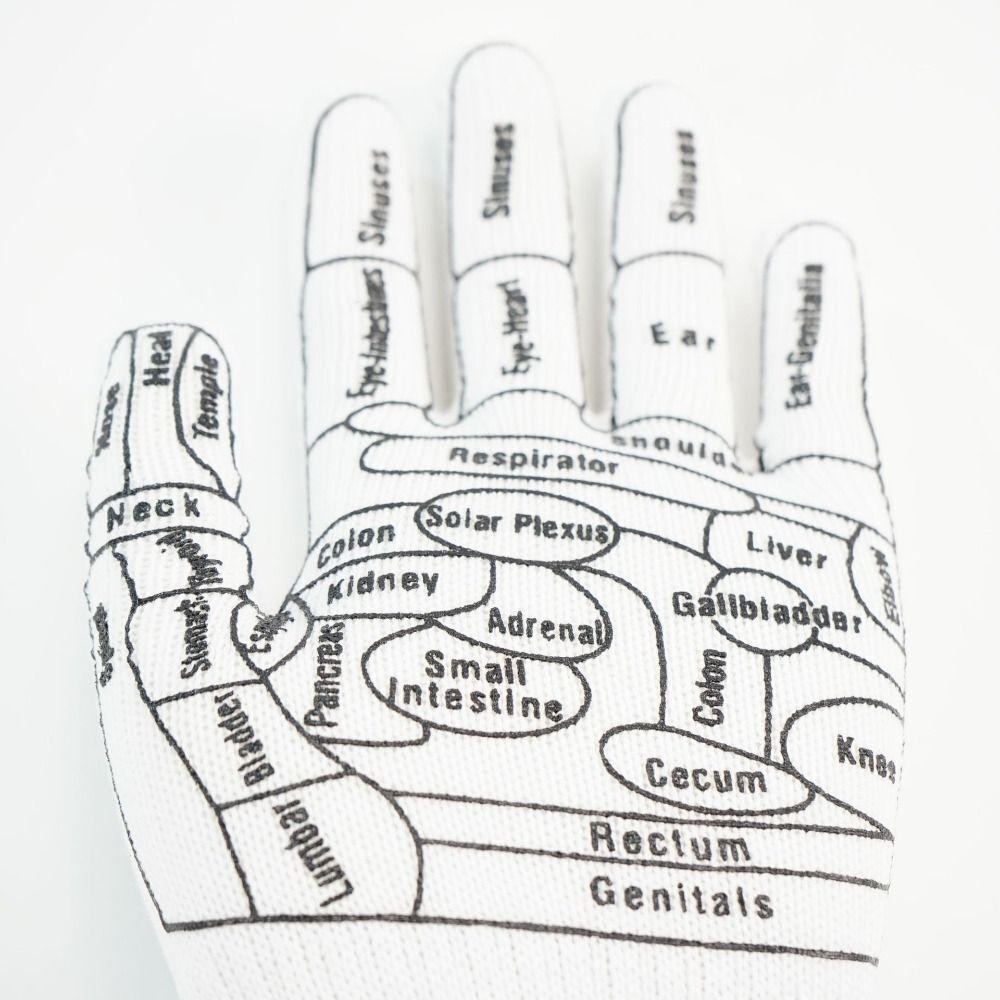 Soft Acupressure Reflexology Gloves Hand Spa Reflexology Gloves Women And Men