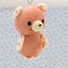 Shinada Drop Bear Plush Toy (with Ball Chain) Pink