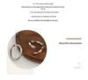 Yinruitai S925 Sterling Silver Geometric Bamboo Joint Women's Ring - High-End Light Luxury Korean Design