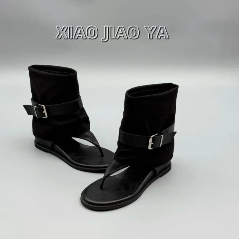 

Roman wind cool boots toe casual cool boots cover boots 2025 summer increase trousers boots ins wind 35