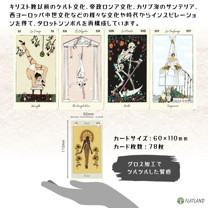 Tarot de Carlotydes Tarot Reading Japanese Instruction Manual Authentic Tarot 78 Cards Instructions, Included, Cards,