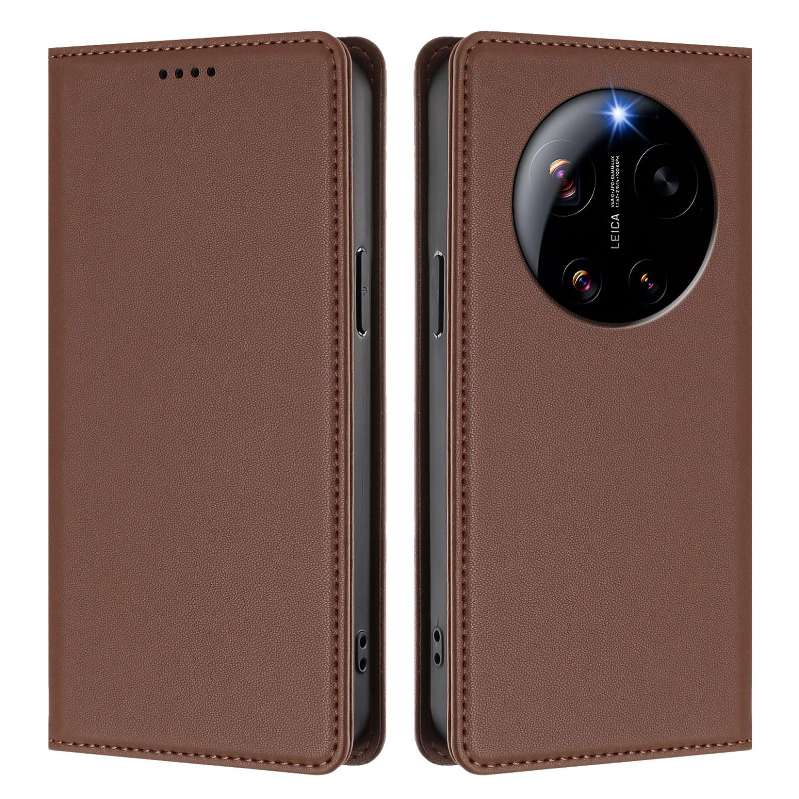 Для Xiaomi 17 Ultra 5G Кожаный чехол-кошелек с магнитной застежкой и RFID-защитой