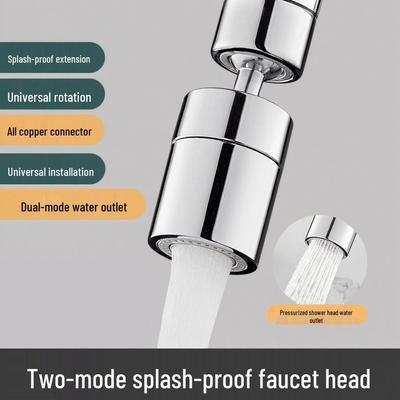 Universeller Spritzschutz-Wasserhahn-Düsenkopf mit Belüfter für Küchenspüle