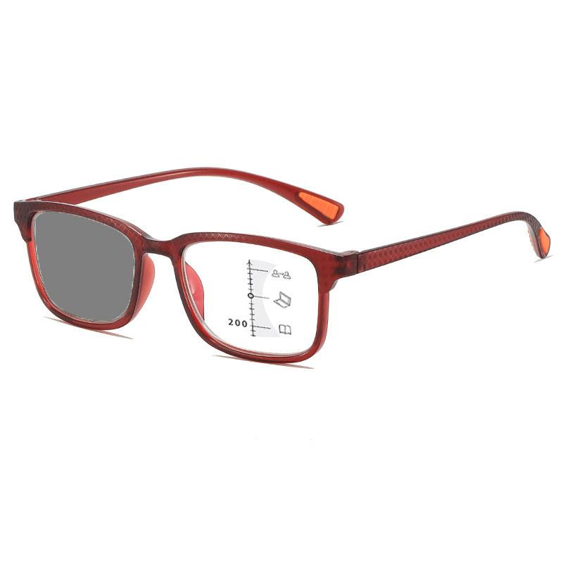 New Stylish Multifocal Photochromic Reading Glasses for Men Women Anti Blue Light Progressive Glasses of View Far and Close
