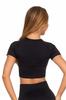 Women's Short Sleeve Top T-Shirt MORAJ L/XL BLACK