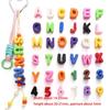 10PCS Colorful Loose Beads DIY DIY Jewelry Making Kit New 26 Letter Beads  DIY Bracelet Keychain