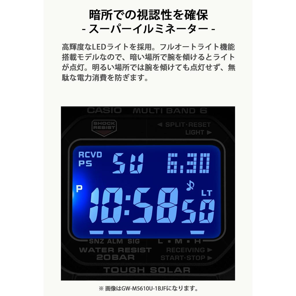 [Casio] G-Shock Watch [Domestic Genuine Product] Radio Solar GW-M5610U-1BJF Men's Black
