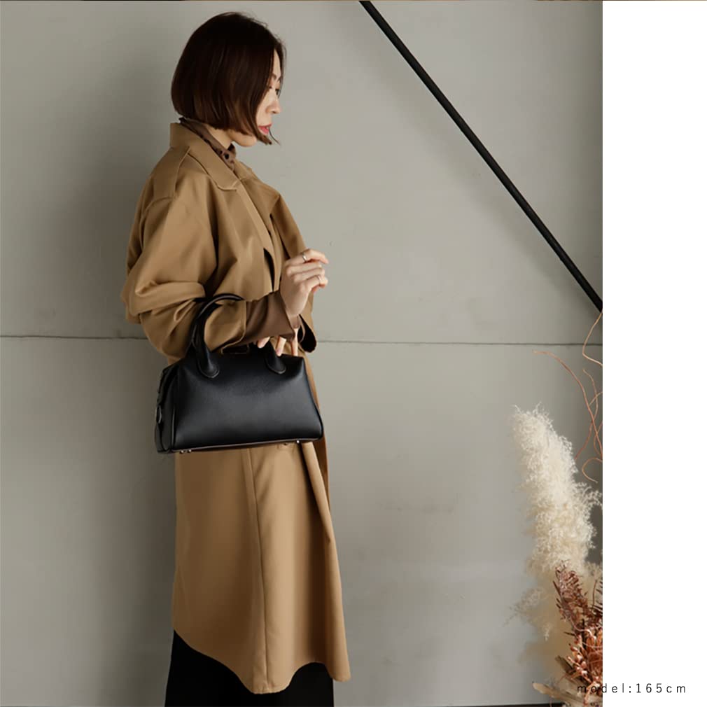 Vita Felice 2-Wege Mini Boston Tasche für Damen [VITAFELICE] inb-10038p (Schwarz)