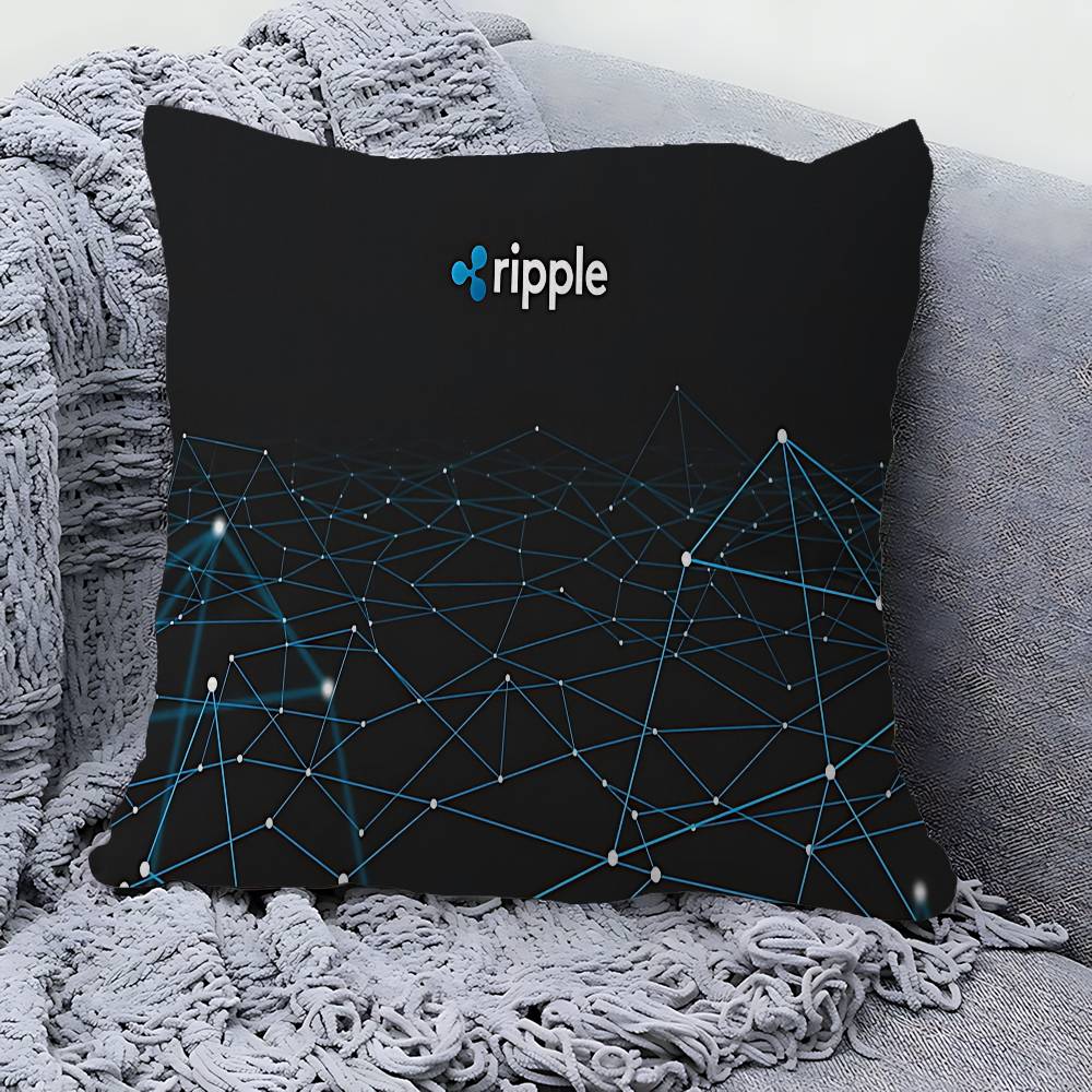 Xrp Ripple Crypto Pillow Anime Pillow Sofa Bed Head Pillow Cover Cushion Cover 45x45 Cm Fashion