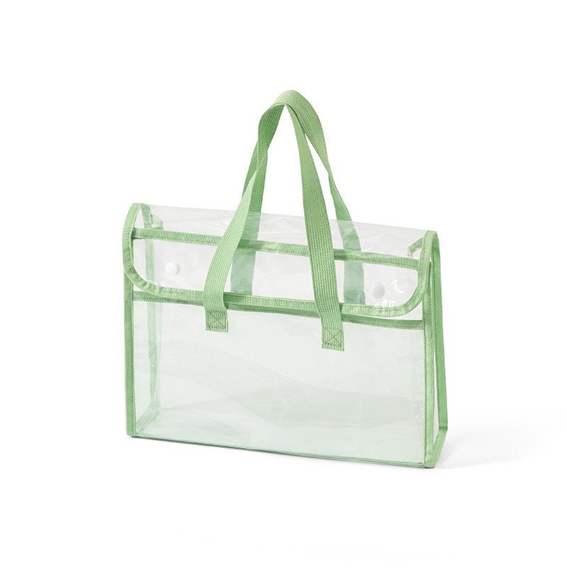 Clear PVC Exam and Storage Bag - Waterproof Handheld Book & Tutoring Bag