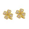 Banyan Tree S925 Silver Four-Leaf Clover Earrings - Summer Fresh, Trendy All-Match Jewelry for Women