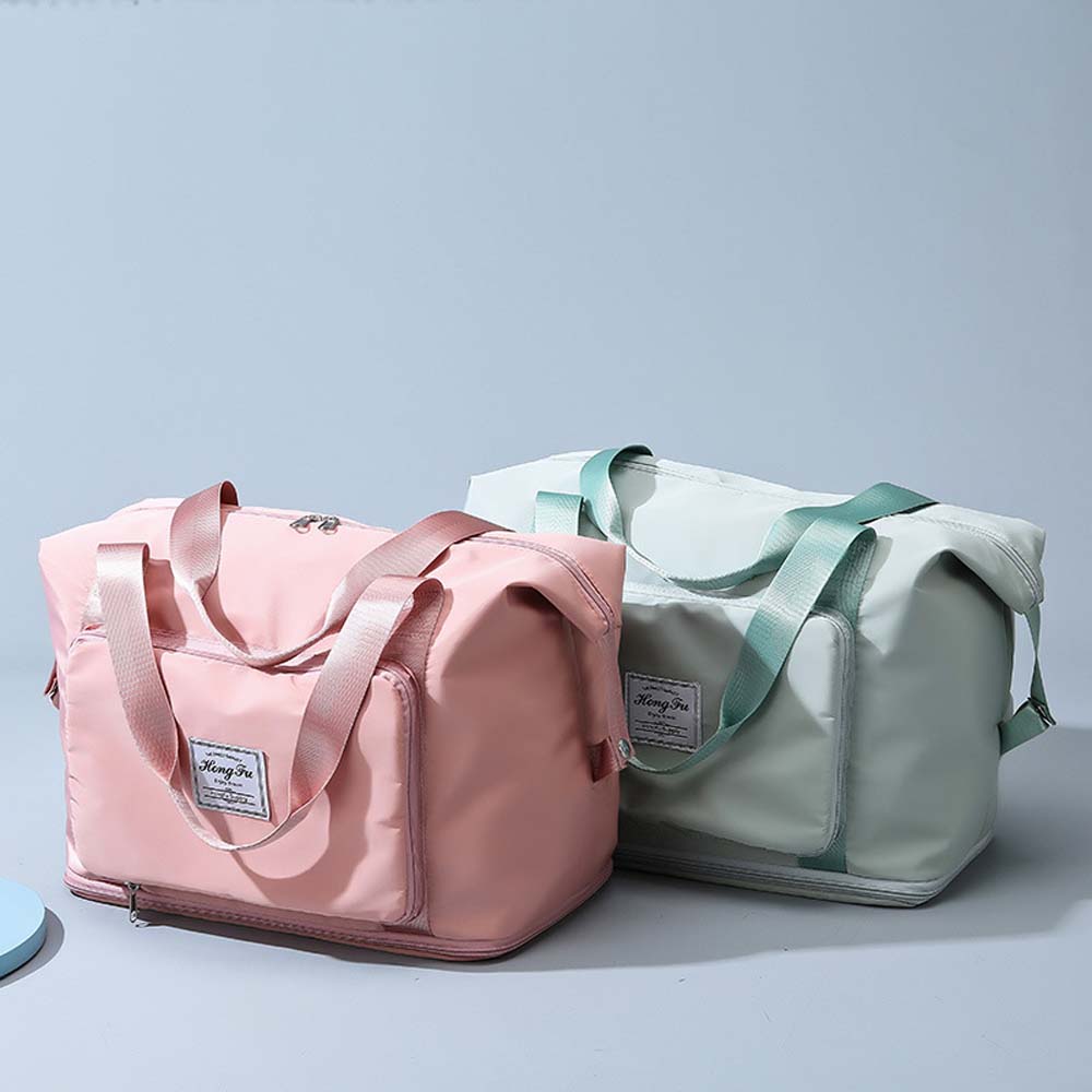 Foldable Expand Luggage Bag Sturdy Large Capacity Handbag Oxford Cloth Travel Bag  Work