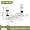 Retractable No-Drill Cable Organizer & Under-Desk Wire Management Rack