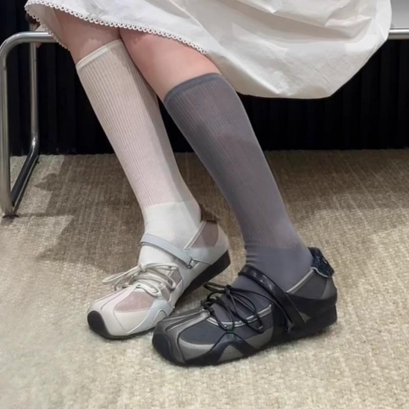 Fashion Women's Sneakers 2025 Designer Casual Sports Shoes Mary Janes Spring New Soft Ballet Flats Fashion Comfortable Women Flats