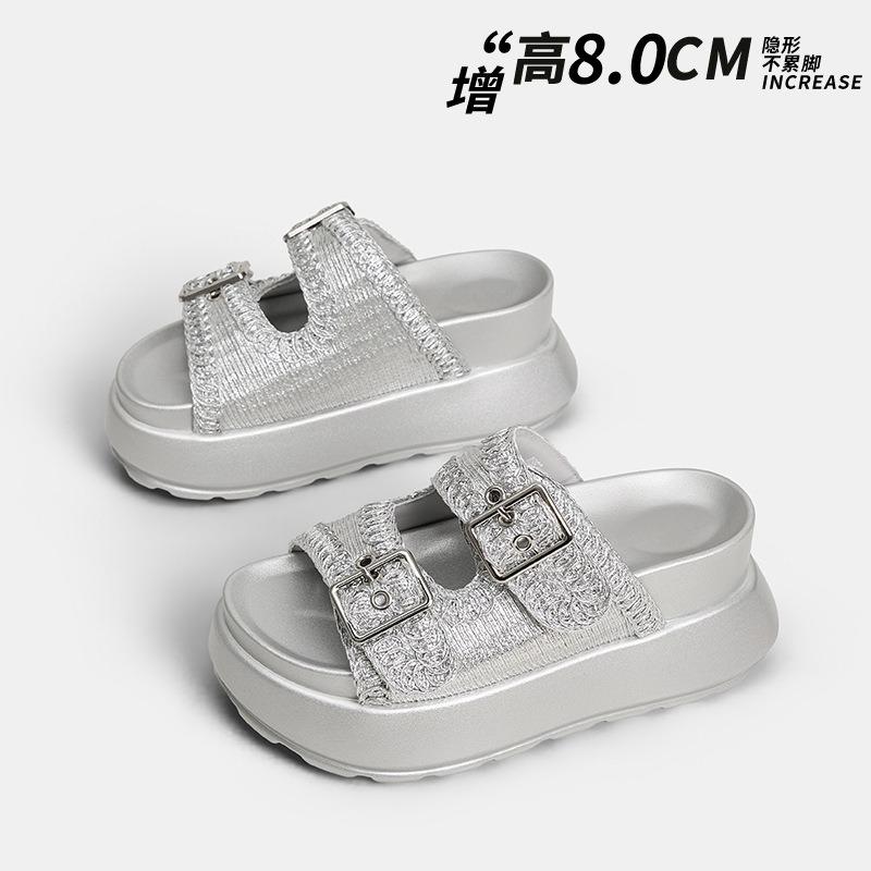 New summer small man beautiful height increase cm word slippers thick bottom not tired feet item number