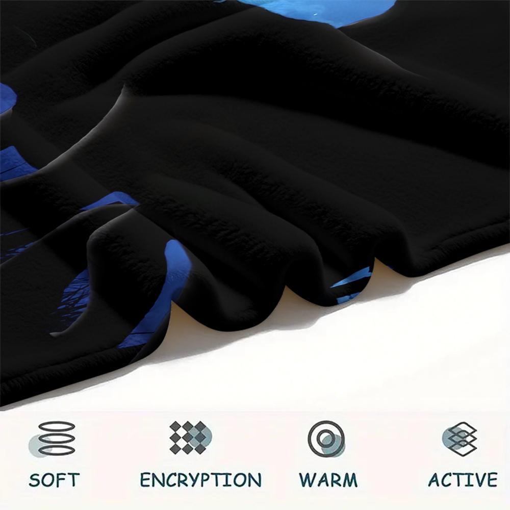 Coperta Stile Oscuro Senza Denti, Coperta Accogliente per Fan di Dragon Trainer, Regalo Perfetto.chl