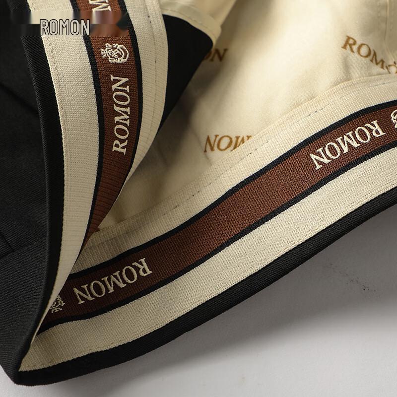 Romon Men's Autumn/Winter Wrinkle-Resistant Straight-Leg Business Casual Pants