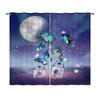 Curtain Butterfly Animal Flower Curtain Digital Printing Blackout Curtain No Punching