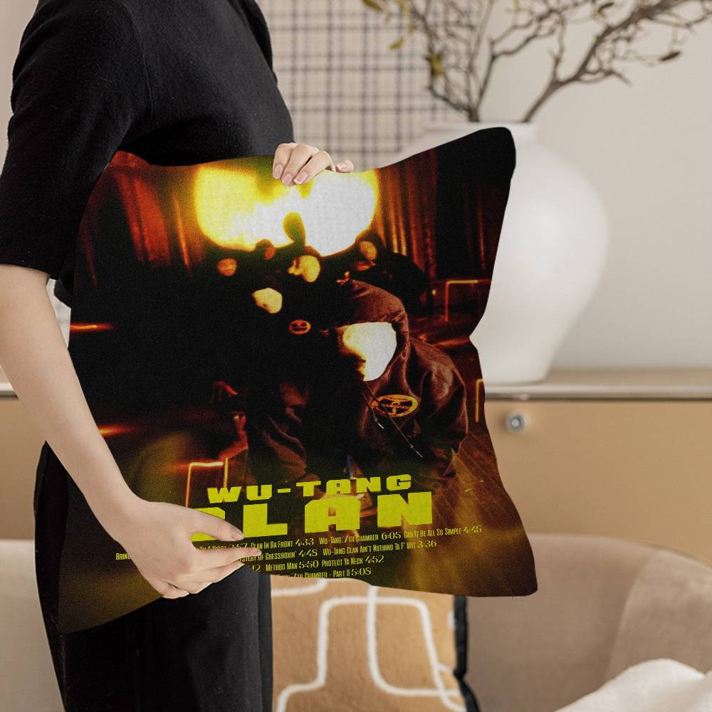 W-Wu-T-Tang C-Clan Group Pillow Gift Home Office Decoration Pillow Bedroom Sofa Car Cushion CoverPillow Case