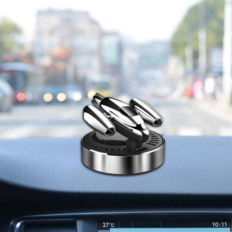 Solar Powered Air Freshener Car Fragrance Decoration Airplane Solar Powered Rotating Freshener Odor Neutralizer For Vehicle