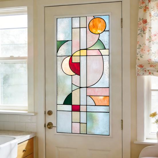 Static Glass Sticker Glue-Free Installation Electrostatic Window Film No Residue Waterproof Sunproof Privacy Film Day & Night Privacy Protection &