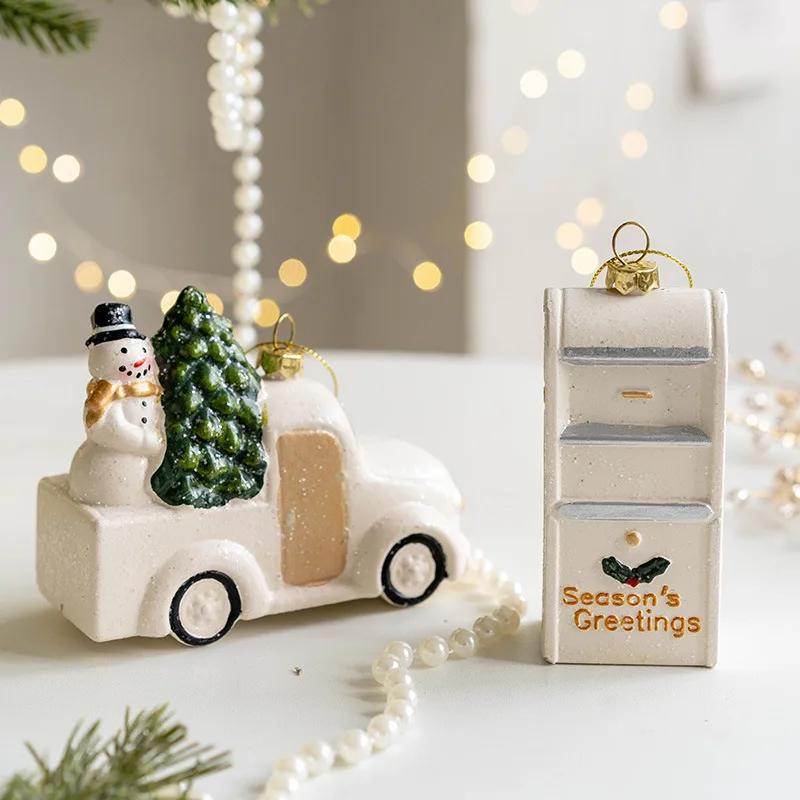 Christmas Creative Painted Special-shaped Platinum Pendant Christmas Decoration Nordic Christmas Tree Decoration Pendant Gift