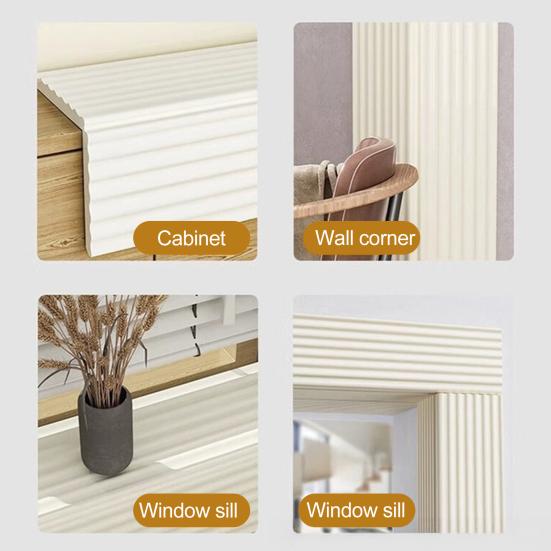200x20CM Anti-Collision Foam Safety Strip Cuttable Self-Adhesive 1.2 CM Thick Baby Proofing Furniture Corner Desk Table Edge Protector Bumper Guard