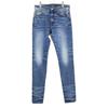 Amiri PXMD002 Stack Jean Stack Skinny Zip Fly Denimhose Unterteile 32 blauUsed