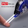 Correction Tape for Students, Drop-Proof, 30m, Large Capacity, Economical, Seamless, Smooth, Silent White-out.