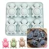 1/2 Pack Chocolate Molds 6 Cavity Turtle Silicone Molds for Cake Gummy Jello Ice Cube Crayon Cake Decoration Soap Molds O7L8