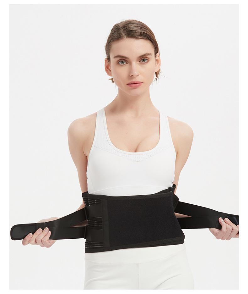 Sommer Lendenstützgürtel: Atmungsaktive Taillendekompression, Stahlplattenstütze, Bauchformung für Männer und Frauen.