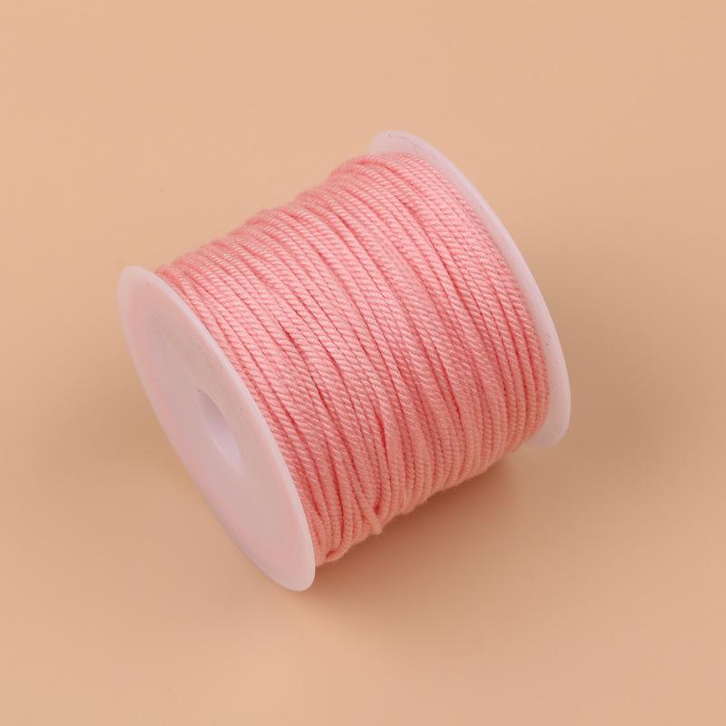 20m Multicolor Tie-Dyed Cotton Thread for DIY Moon Bodhi Bracelet