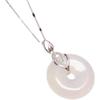 925 Sterling Silver Jadeite Crystal Pendant Buckle with Free Shipping