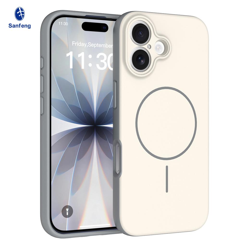 The new product is suitable for Apple 17 magnetic mobile phone case, fine hole two-in-one matte with lanyard 16promax anti-drop case.