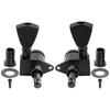 Musiclily Pro R18K L3R3 Locking Gear Keystone for Black Tuners, 181 Ratio, Buttons, Acoustic/Electric Guitars,