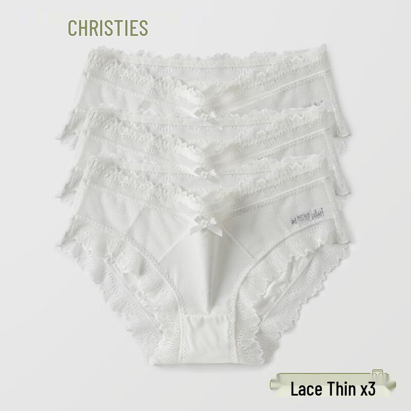 Christies Women's Sexy Lace Low-Rise Briefs 3-Pack